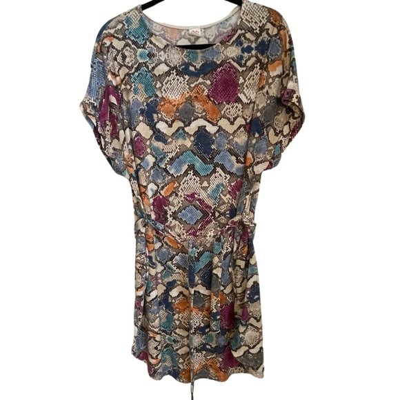 I Joan Premium Multicolored T-shirt Dress size medium - Picture 4 of 4